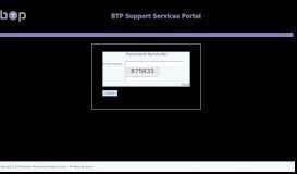 
							         BTP Support Services Portal								  
							    
