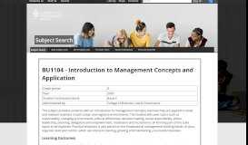 
							         BU1104 - Business, Environment and Society in the Tropics - JCU								  
							    