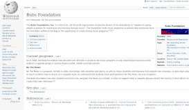 
							         Bubs Foundation - Wikipedia								  
							    