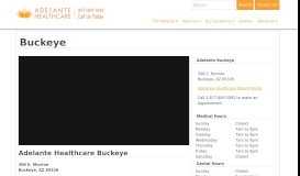 
							         Buckeye - Adelante Healthcare								  
							    