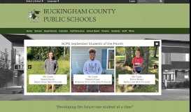 
							         Buckingham County Public Schools: Home								  
							    