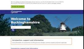 
							         Buckinghamshire County Council: Home								  
							    