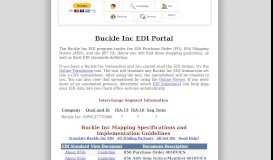 
							         Buckle Inc EDI Portal - Jobisez LLC								  
							    