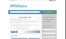
							         Buckle Teammate Login | News For Employee								  
							    