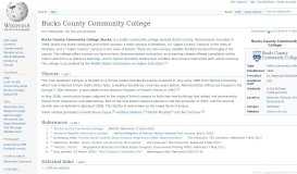 
							         Bucks County Community College - Wikipedia								  
							    
