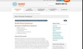 
							         Budd Chiari Syndrome - NORD (National Organization for Rare ...								  
							    