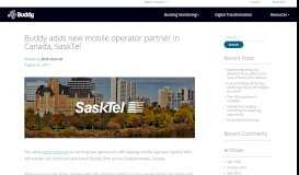 
							         Buddy adds new mobile operator partner in Canada, SaskTel - Buddy ...								  
							    