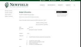 
							         Budget Information | Newfield School District								  
							    