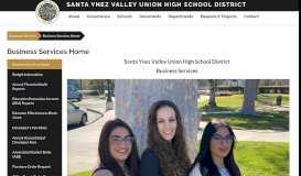 
							         Budget Information - Santa Ynez Valley Union High School District								  
							    