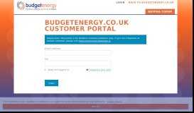 
							         BudgetEnergy.co.uk Account Portal | Budget Energy Northern Ireland								  
							    