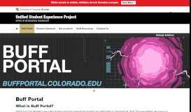 
							         Buff Portal | Unified Student Experience Project | University of ...								  
							    