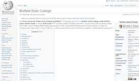 
							         Buffalo State College - Wikipedia								  
							    