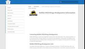 
							         Buffalo Wild Wings Headquarters Information – Headquarters Info								  
							    