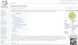 
							         Bugema University - Wikipedia								  
							    
