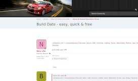 
							         Build Date - easy, quick & free | Chevy SS Forum								  
							    
