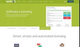 
							         Build, License & Distribute Software | WHMCS								  
							    