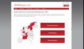 
							         Build with the Coca-Cola Enterprises API!								  
							    