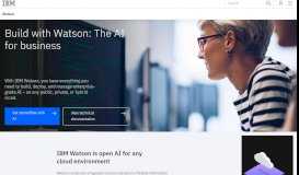 
							         Build with Watson - IBM								  
							    