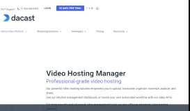 
							         Build your Online Video Portal or Host your Video Content with DaCast								  
							    