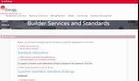 
							         Builder Services and Standards - Entergy Arkansas								  
							    