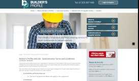 
							         Builder's Profile (UK) Ltd – Subcontractor Terms and Conditions								  
							    