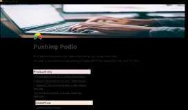 
							         Building a Podio User Portal with ProcFu - Pushing Podio								  
							    