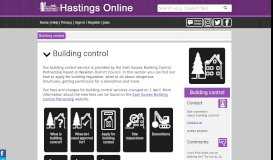 
							         Building control in Hastings - Hastings Borough Council								  
							    