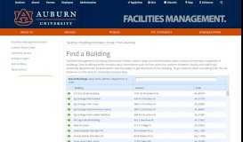 
							         Building Information Portal - Auburn University								  
							    