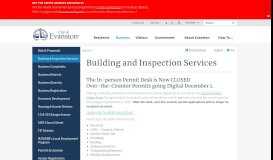 
							         Building & Inspection Services | City of Evanston								  
							    