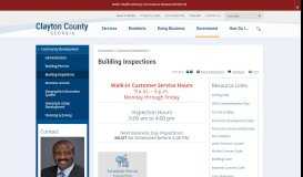
							         Building Inspections | Clayton County, GA								  
							    