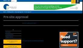 
							         Building Notice | Pre-site approval | Planning Portal								  
							    