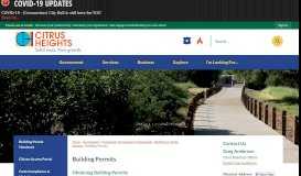 
							         Building Permits | Citrus Heights, CA - Official Website								  
							    