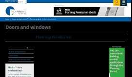 
							         Building Regulations | Doors and windows | Planning Portal								  
							    