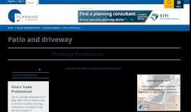 
							         Building Regulations | Patio and driveway | Planning Portal								  
							    