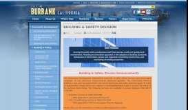 
							         Building & Safety Division | Burbank, CA - City of Burbank								  
							    