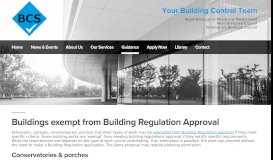 
							         Buildings exempt from Building Regulation Approval								  
							    
