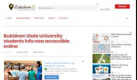 
							         Bukidnon State University students info now accessible online ...								  
							    