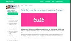 
							         Bulb Energy: Review, App, Login & Contact | theswitch.co.uk								  
							    