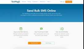 
							         Bulk SMS: Affordable Mass Text Messaging for Business - TextMagic								  
							    