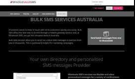 
							         Bulk SMS Provider | SMS Gateway Australia | 4¢ SMS Message								  
							    