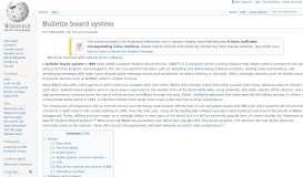 
							         Bulletin board system - Wikipedia								  
							    