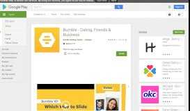 
							         Bumble - Meet, Date & Network - Apps on Google Play								  
							    