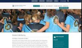 
							         Bundaberg Christian College | Student Wellbeing								  
							    