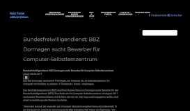 
							         Bundesfreiwilligendienst: BBZ Dormagen sucht Bewerber für ...								  
							    