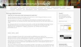 
							         Übungsunternehmen | Städtische Wirtschaftsschule Schwabach								  
							    