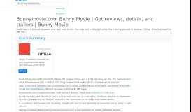 
							         bunnymovie.com - Bunny Movie | Get reviews, details, and ...								  
							    