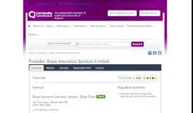 
							         Bupa Insurance Services Limited - CQC								  
							    
