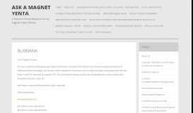
							         Burbank | Ask A Magnet Yenta - WordPress.com								  
							    
