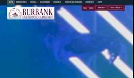 
							         Burbank Unified School District / Homepage								  
							    