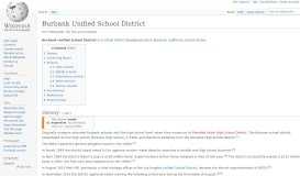 
							         Burbank Unified School District - Wikipedia								  
							    